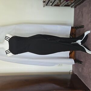 WOMEN'S BLACK HIGH-LOW MAXI DRESS SZ MEDIUM